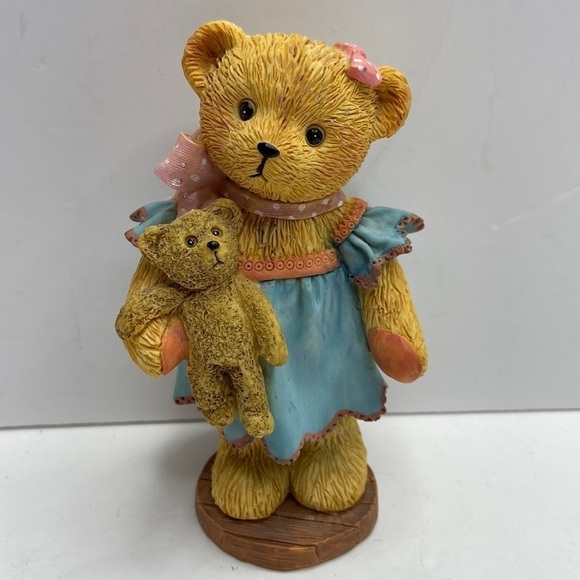 Cherished Teddies Ceramic Mother Bear Holding BabyTeddy Bear Figurine Statue - Picture 2 of 9